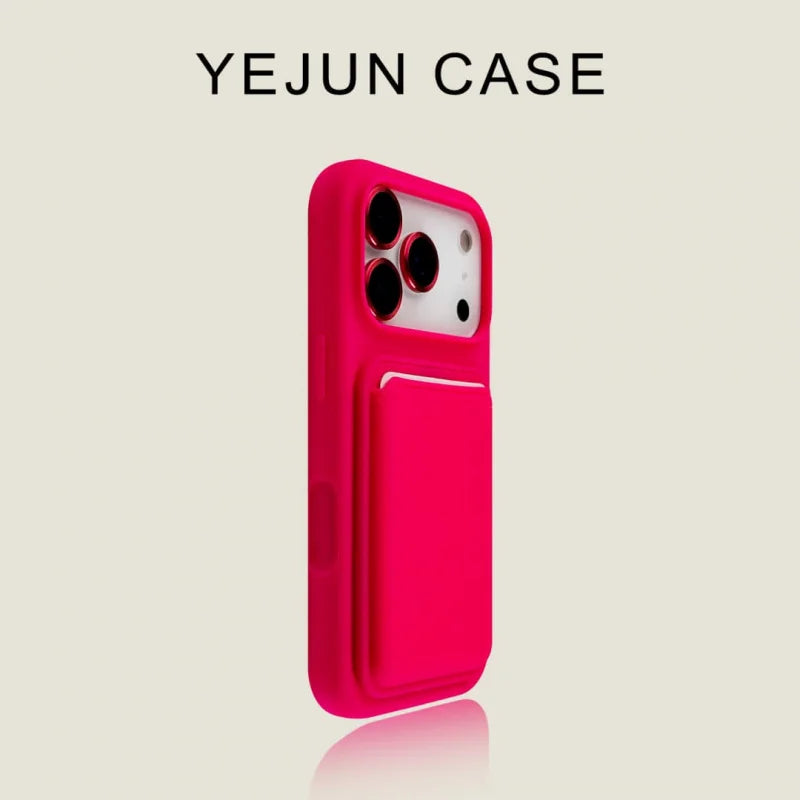 Luxury liquid shockproof card holder phone case for iPhone 17 16 15 13 14 Pro Max soft silicone card slot wallet protect cover