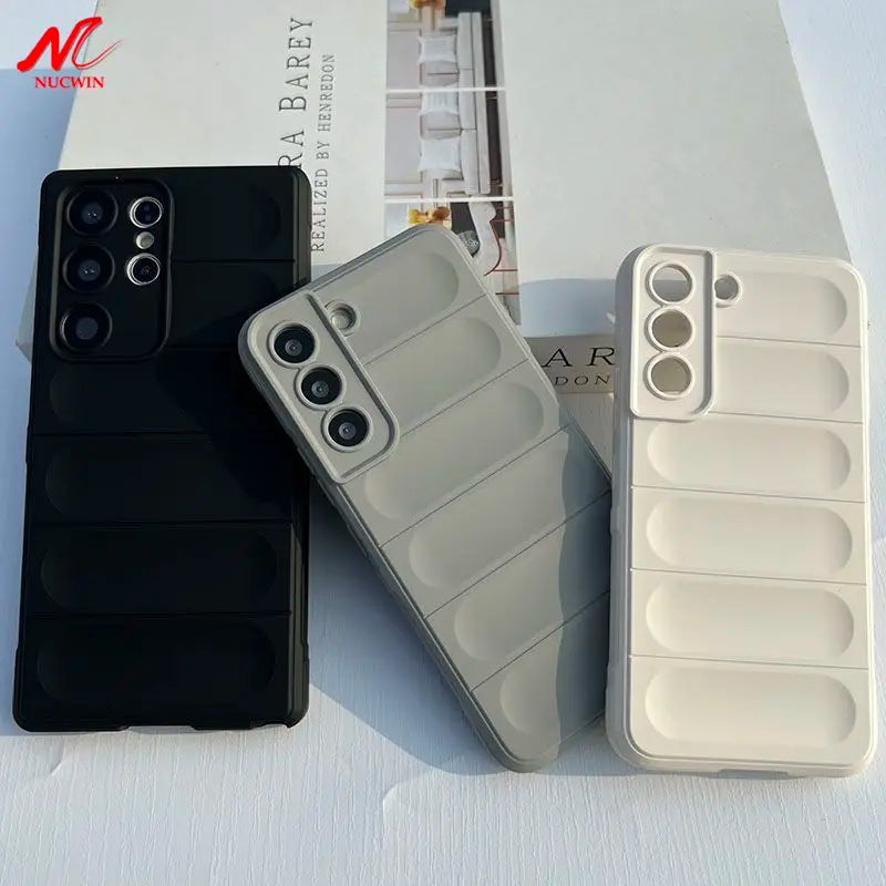 For Samsung A57 A37 A17 Case Cover for Galaxy S26 Ultra S25 S24 Plus S23 FE S22 A55 A56 A36 Soft TPU Slim Matte Shockproof Funda