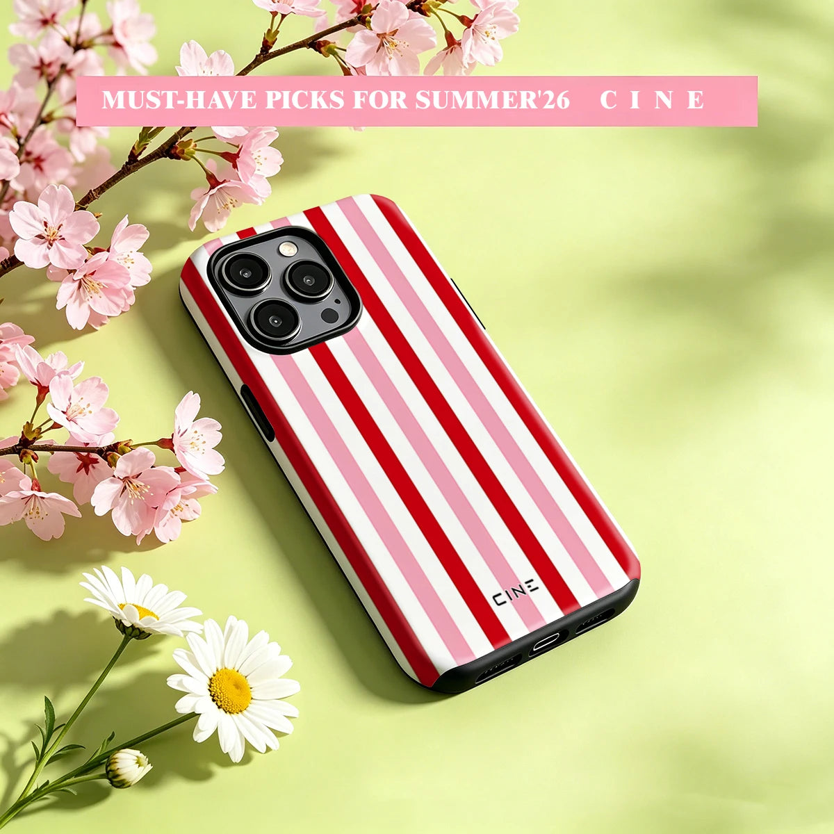 Cine Pink Purple Lego Tiles For Magsafe Glossy Bumper Phone Case For iPhone 17 16 15 14 Plus 13 Pro Max Film 2-in-1