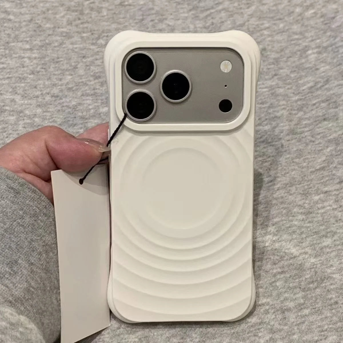 Water Ripple Silicone For Magsafe Magnetic Case For iPhone 17 Air 16 15 14 13 12 11 Pro Max Plus Shockproof Soft Protector Cover