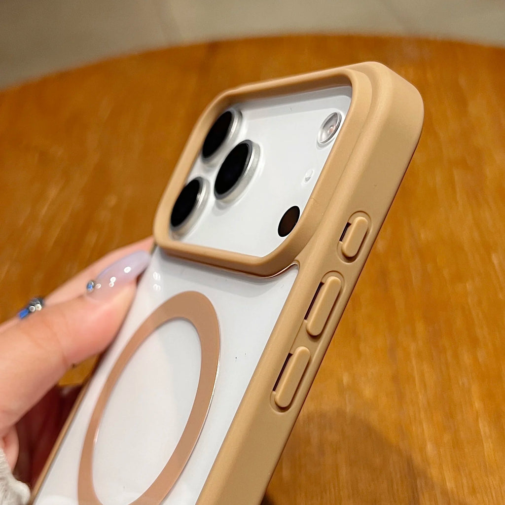 Luxury Shockproof For Magsafe Magnetic Phone Case for iPhone 17 Air 16 15 14 Plus 13 12 Mini 11 Pro XR XS Max Clear Bumper Cover