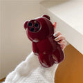 Cute 3D Bear Case For iPhone 17 16 15 14 13 12 11 Pro Max Shock-Resistant Protective Case