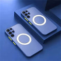 Luxury Candy Color 2in1 Magnetic Phone Cases for iPhone 17 16 13 12 11 14 15 Pro Max Matte Clear for Magsafe Cover for iPhone 17