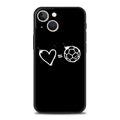 Football Passion Soccer Ball Luxury Phone Case For iPhone 13 15 14 12 Mini 11 Pro MAX XR X SE XS 7 8 Plus Black Protection Cover