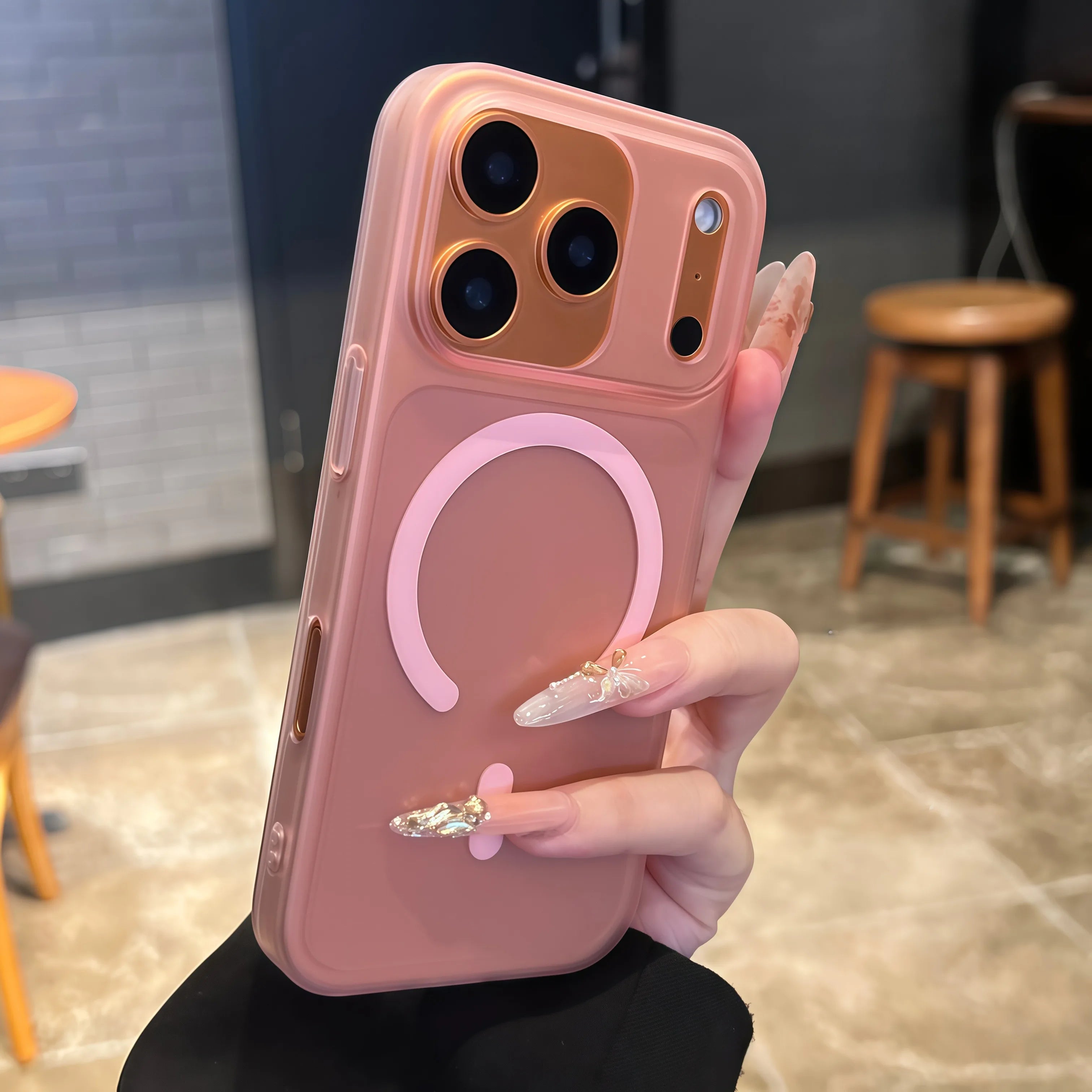 for Magsafe Matte Hard PC Case for iPhone 16 15 17 Pro Max Air 14 Plus 12 11 13 Magnetic Candy Color Ultra Slim Shockproof Cover