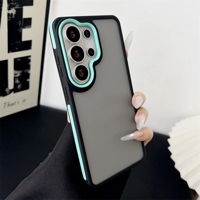 Matte Translucent Shockproof Case for Samsung Galaxy S26 S25 S24 S23 Ultra Plus S21FE A26 A55 A32 A07 A06 A16 A15 A54 A05S Cover