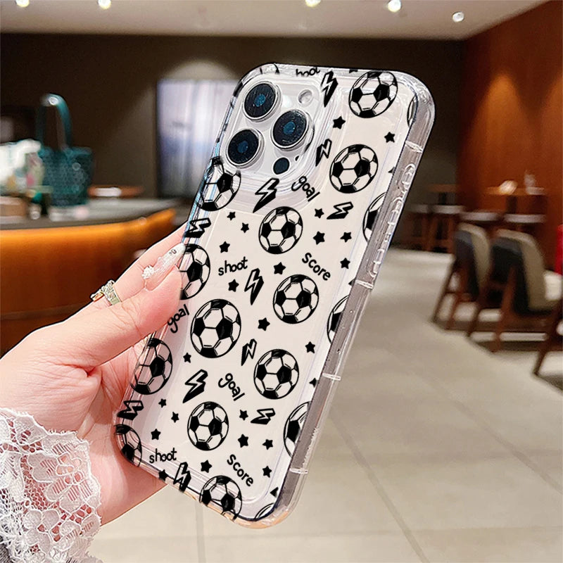 Football Sports Theme Phone Case for Samsung Galaxy A56 A36 A26 A55 A35 A15 A54 A34 A24 A14 A05 A04 A13 A73 A53 4G 5G Back Cover