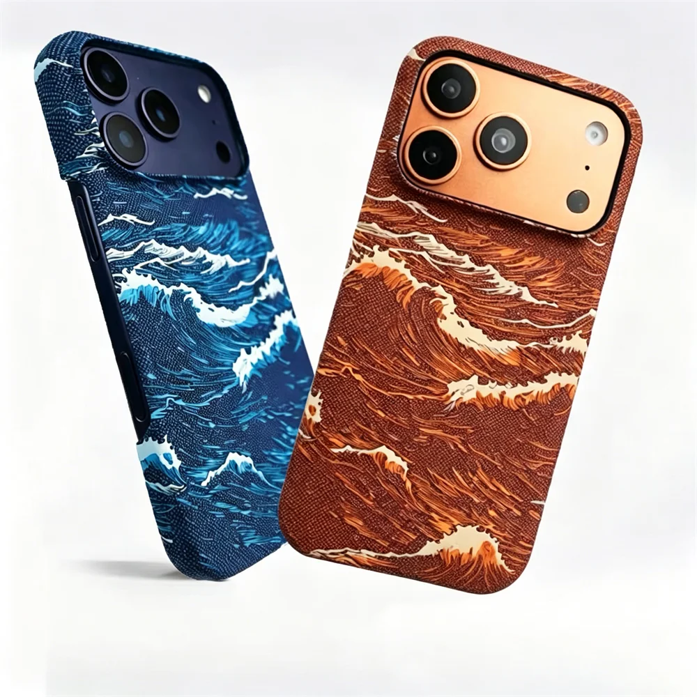 Ultra Thin Frameless Carbon Fiber Texture Magnetic Case For iPhone Air 17 16 15 14 13 Pro Max For Magsafe Hard PC Phone Cover