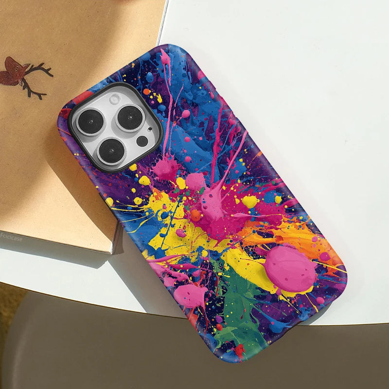 Fcicicase Art Painting Phone Case For iPhone 17 14 12 11 13 15 16 Pro Max 16 15 14 Plus Air Matte Magnetic For MagSafe Cover