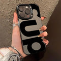 Cool Letter Patterns Phone Case For IPhone 17 17E 16E 16 15 14 13 12 11 Pro Max 16 Plus Bumper Shockproof Hard Cover Cases
