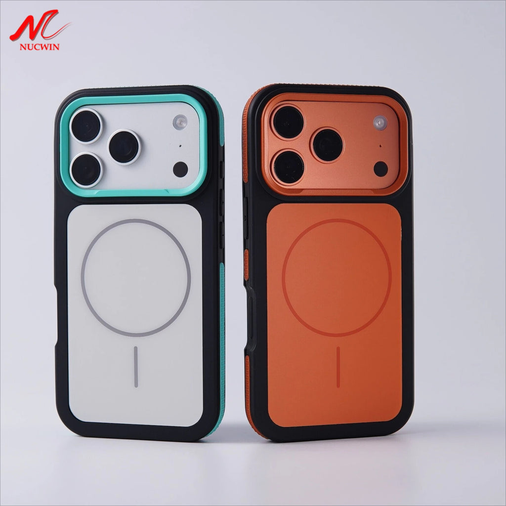 Business Matte Frosted Contrast Color for Magsafe Case for iPhone 17 16 13 12 11 Pro Max 15 14 Plus Magnetic PC TPU Armor Cover