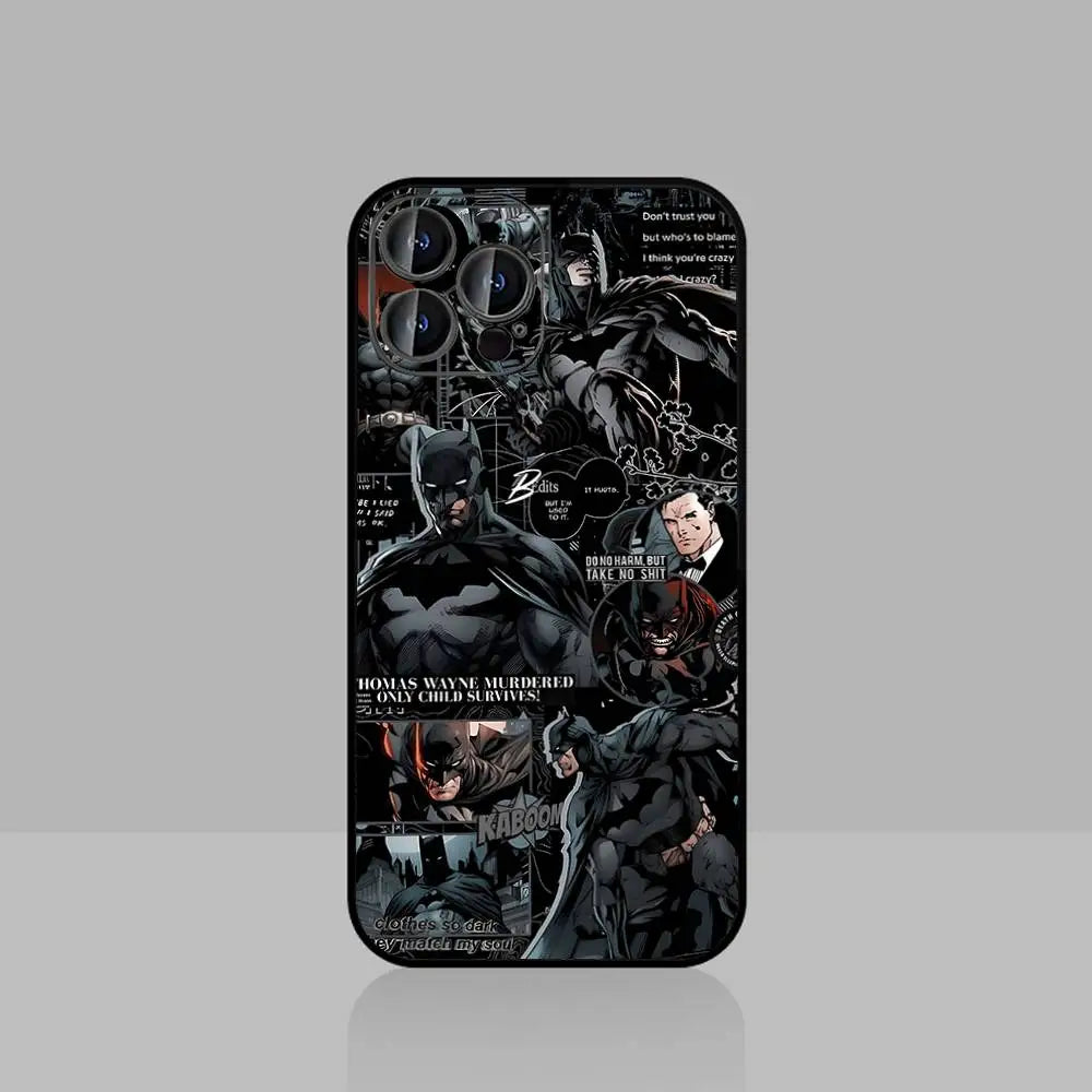 Cool B-Bat-man Phone Case For IPhone 17/16/15/13/14 Pro Max/ 11Plus/X/Xr/Xs Max/12mini