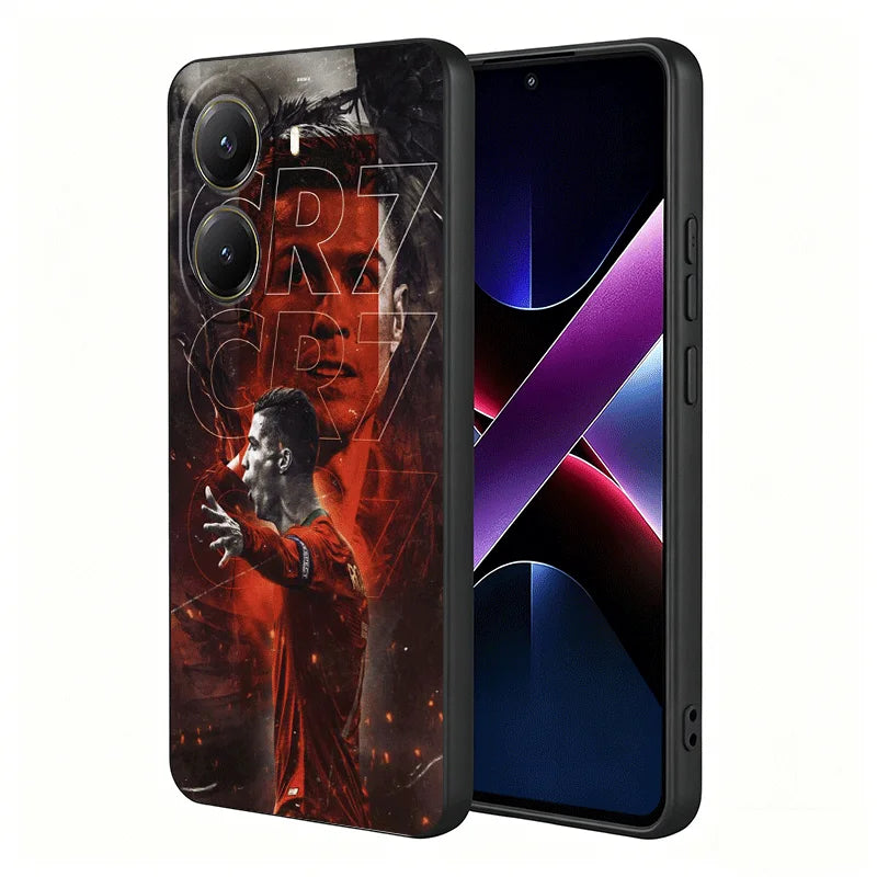 Football Star R-Ronaldo C-CR7 Soft Phone Case for Xiaomi Poco X5 X6 X7 X8 Pro Max X3 F7 F8 Ultra M8 M7 M6 M5 Redmi 15 15C 14C 13