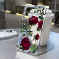 Flower Creative Pink Rose Silicone Phone Case For Samsung Galaxy S25 Ultra S24 S23 S21 FE S22 Plus A16 A36 A35 A55 A54 A53 Cover