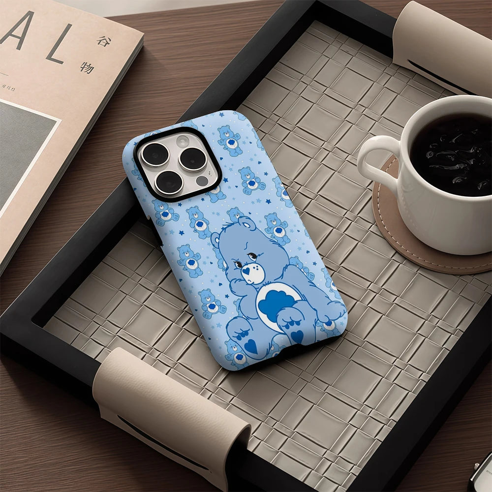 Grumpy Bear Cute IPhone17 Must-Haves Phone Case for IPhone 17 16 15 14 13 12 Pro Max Plus Single Double-layer Tough Case