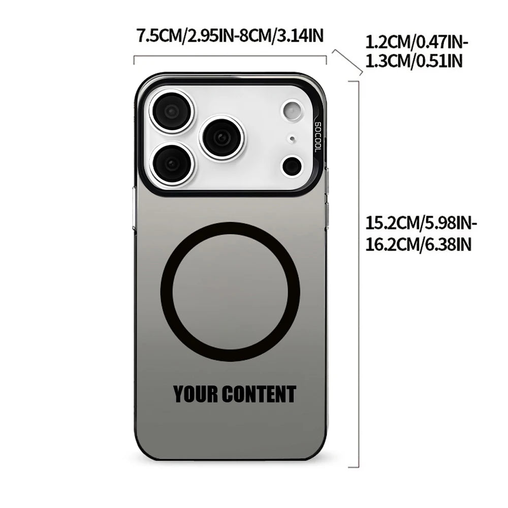 DIY Custom Photo Magnetic Phone Case For iPhone 17 16 15 14 13 12 11 Pro Max 7 8 Plus SE 2020 2022 XS XR 16e Protect Back Cover