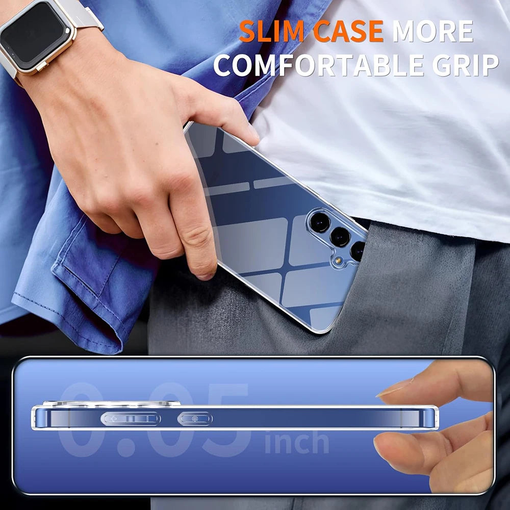 For SamsungS26Ultra Silicone Soft Case For Samsung Galaxy S26 Ultra S26+ Plus Clear Crystal Ultra Thin Shell Shockproof Coque