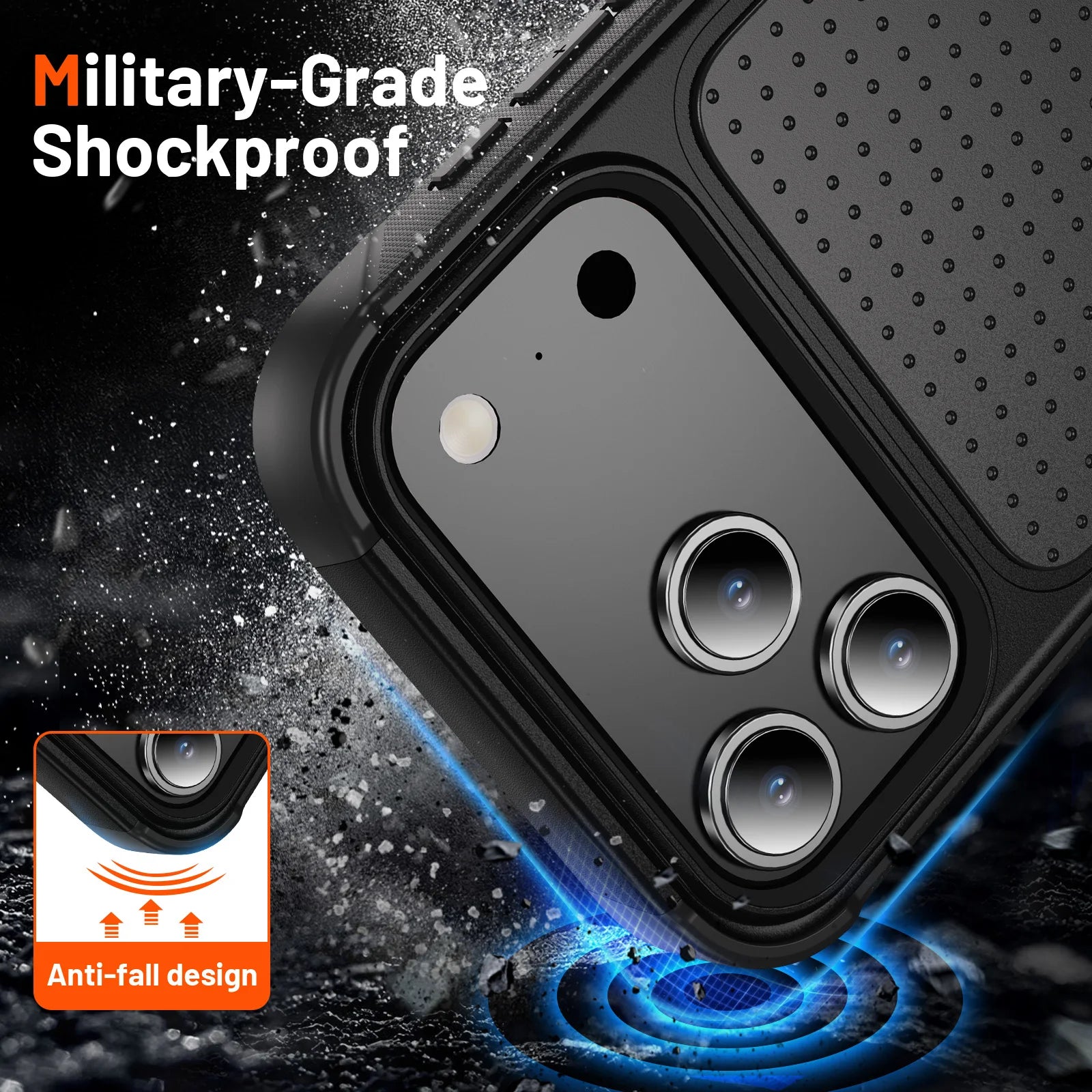 Protective Funda Cover Case for Iphone 17 Pro Max 16 15 14 Plus 13 Pro Max Iphone17 Fall Protection Mobile Phone Accessories