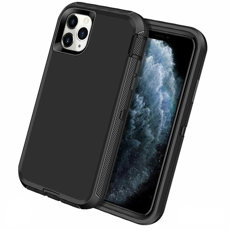 Hybrid Heavy Duty 360 Full Body Case For iPhone 17 16 15 14 13 11 12 Pro Max XS XR XS 7 8Plus Transparent Shockproof Armor Cover