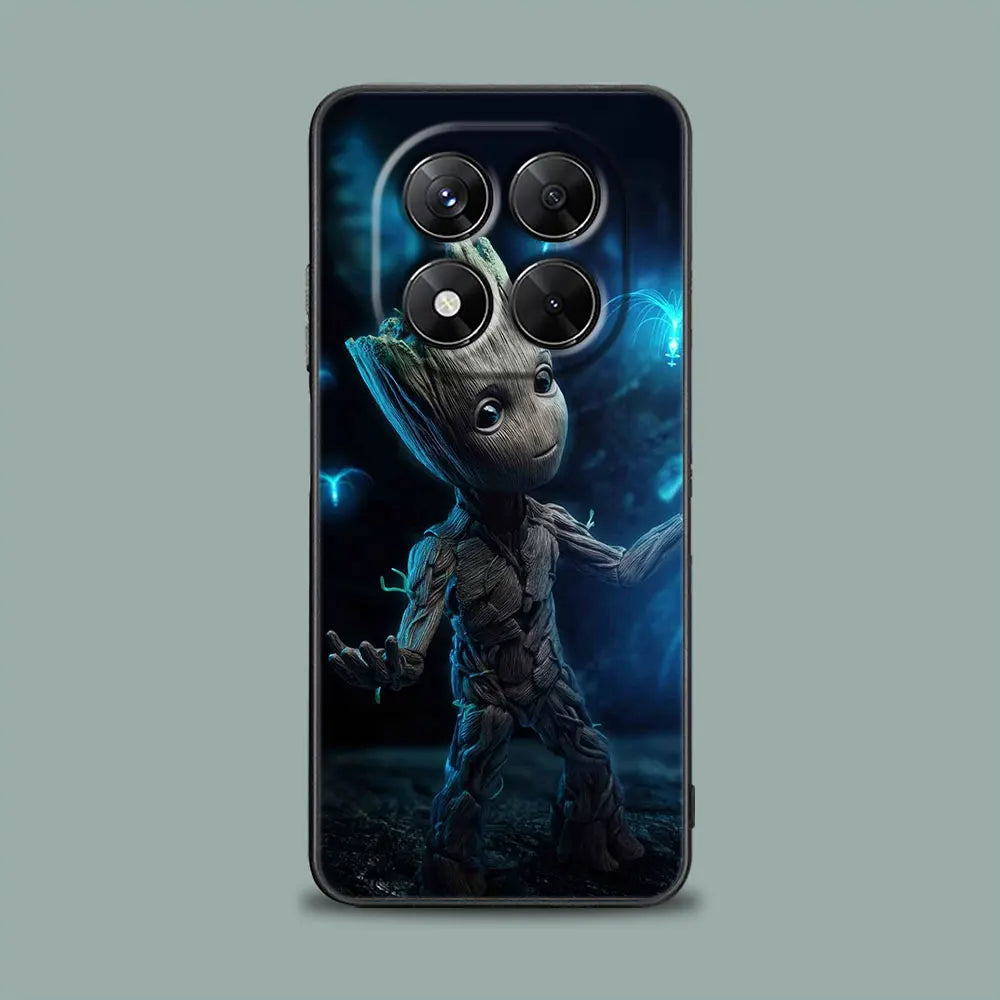 Baby Groot Marvel Phone Case For Redmi 15C 14C 13C 12C Back Cover For Redmi Note 15 14 13 12 Pro Plus 11 10 8 Pro Silicone Case