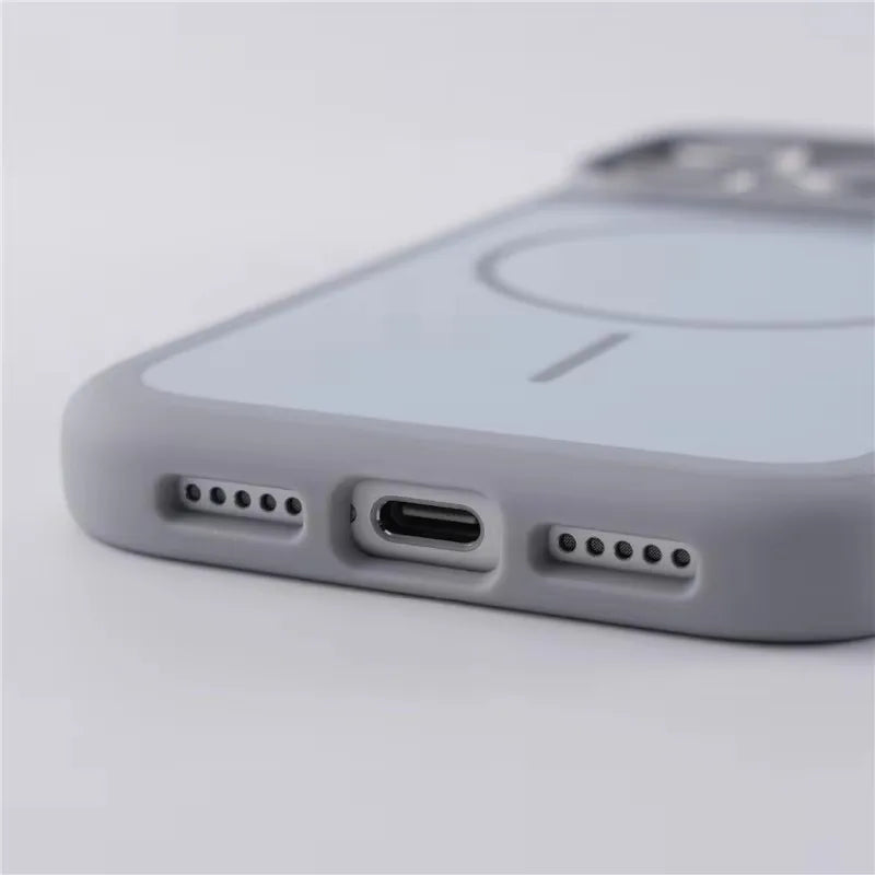 Original Double Color for Magsafe Case For iPhone 17Air 17Pro 17Pro Max Matte Magnetic Wireless Charge Hard Protective Cover