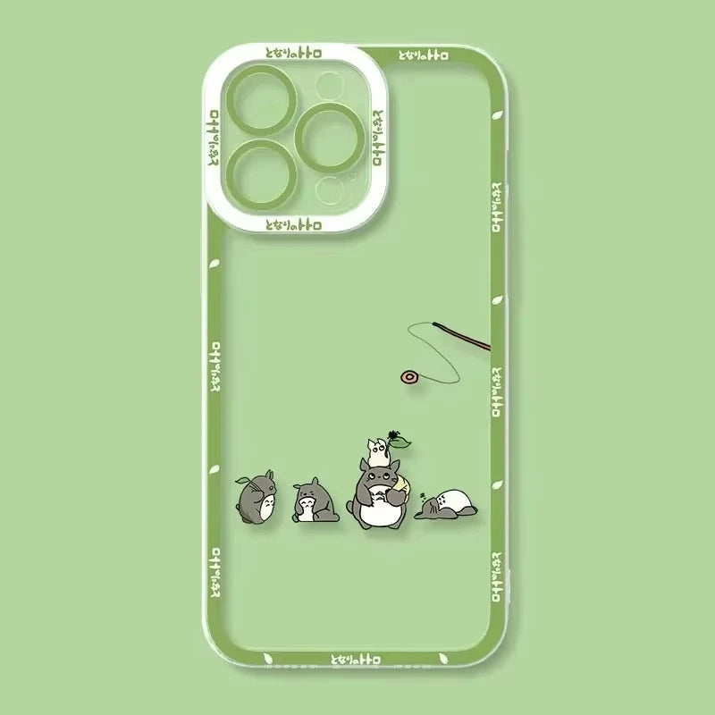 Cute T-Totoros Clear TPU Case for Xiaomi Redmi Note 14 13 12 5G Plus 11 Pro 14C 13C 12C 10S 9 4G A2 A1 Soft Silicone Back Cover