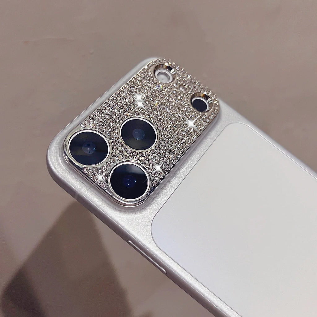 1Pcs Bling Diamond Camera Lens Protector Case For IPhone 17 Pro 16 17 14 13 promaxAir Rhinestone Glitter Metal Screen Protectors