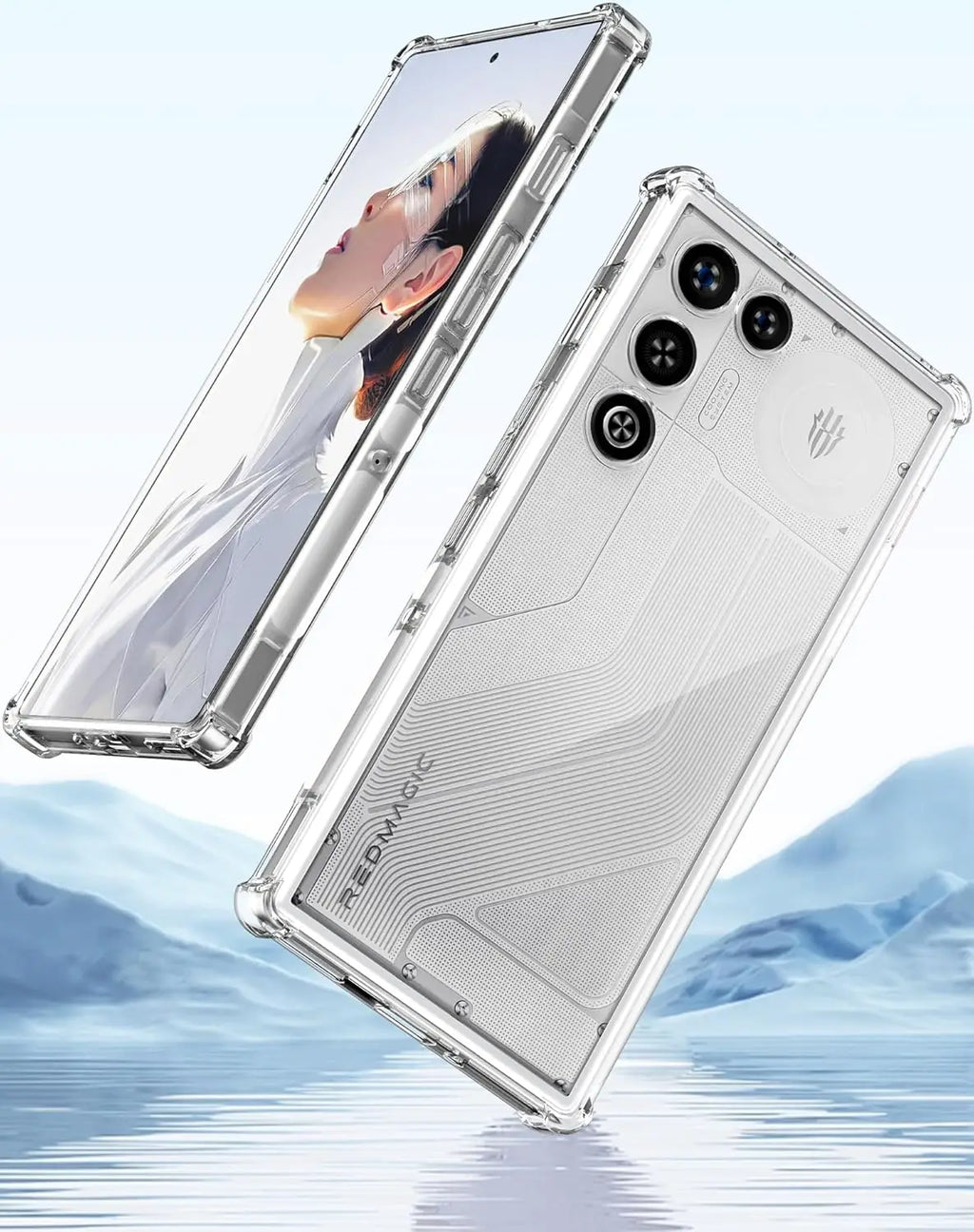 Reinforced Corner Soft TPU Clear Shockproof Camera Protection Case Cover For ZTE nubia Red Magic 11 Air