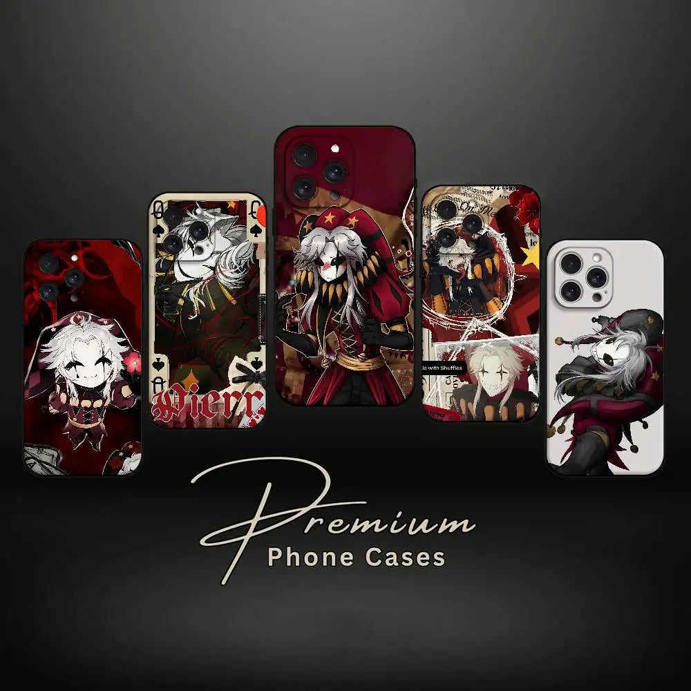 The Freak Circus Pierrot Phone Case For IPhone 17 Pro 15 13 14 16 11 12 Pro Max Plus XR XS X SE Matte Soft Funda Silicone Cover