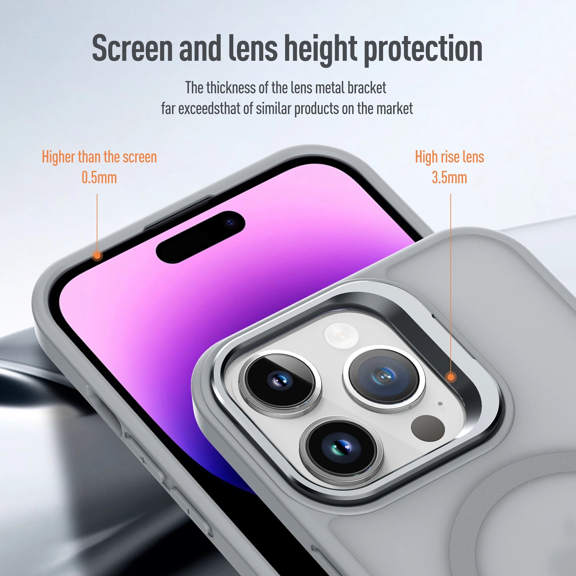 Metal Lens Stand Magnetic For Magsafe Case For iPhone 17 Air 16 15 14 13 12 Mini 11 Pro Max Plus Matte Wireless Charge Cover