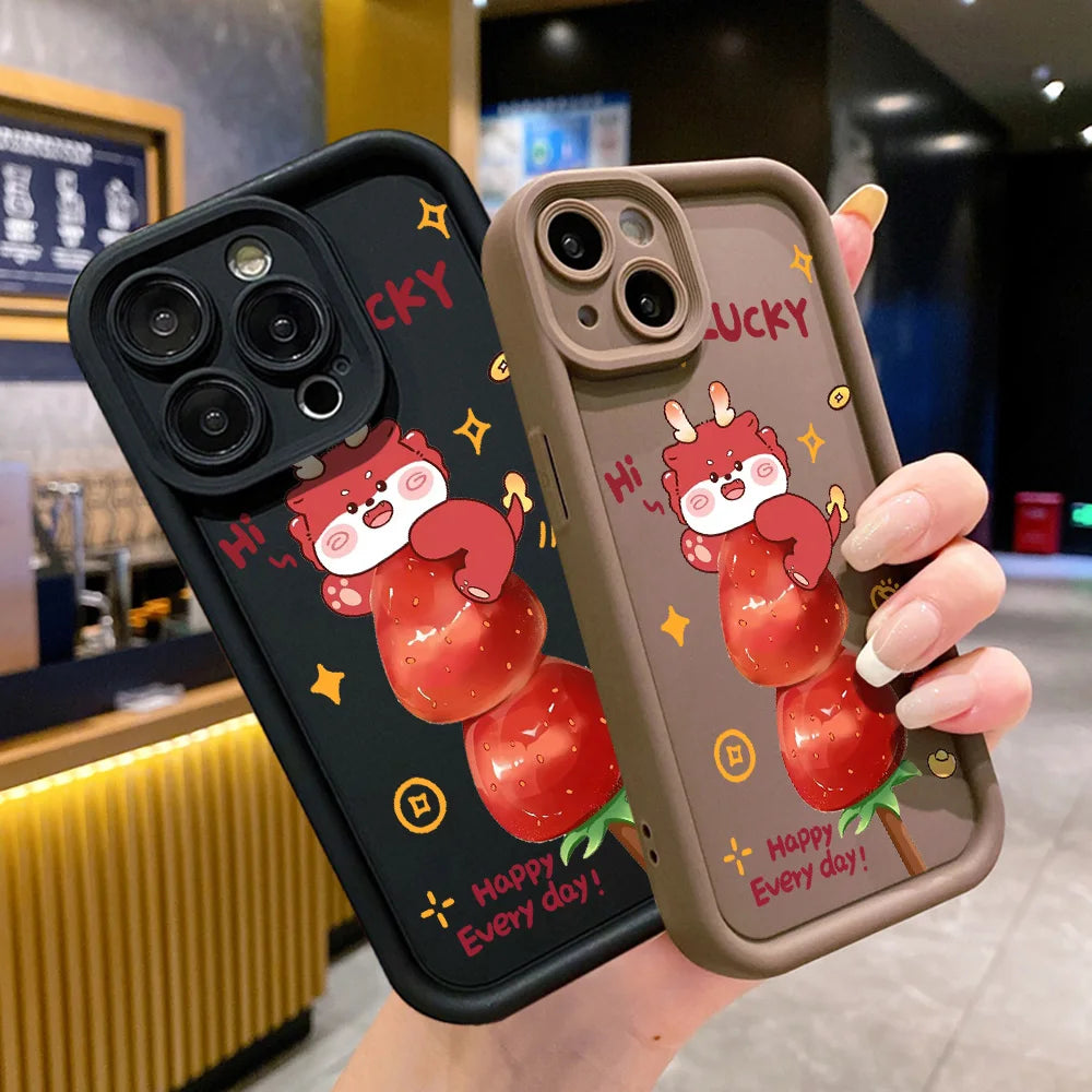 Sexy Girl Red Lips Matte Phone Cases For Samsung Galaxy S24 Ultra Case Samsung S22 S23 Ultra S24 Plus S 23 S21 S20 FE Back Cover