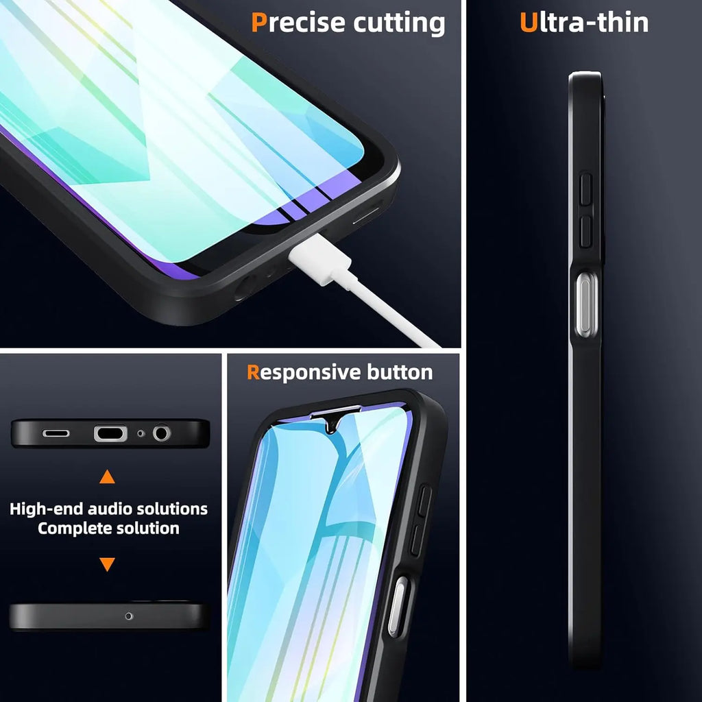 Full Body Protection Case for Samsung Galaxy A57 A37 A17 5G A56 A36 A26 A16 5G A55 A35 A25 A15 Protective Cover Funda Coque Capa