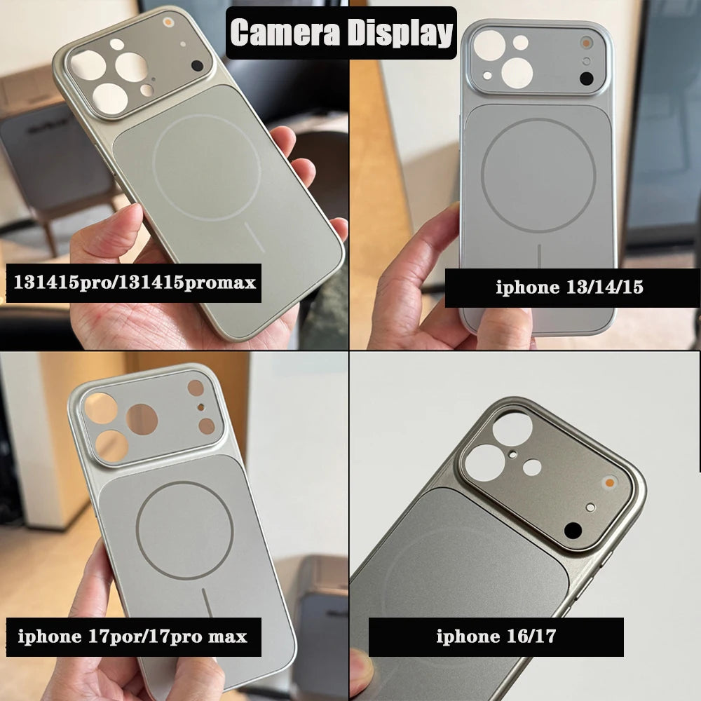 New Magnetic Shockproof Anti-fall Case For IPhone 13 14 15Pro 16 Pro Max Convert to 17 Pro Max Support MagSafe Wireless Charging