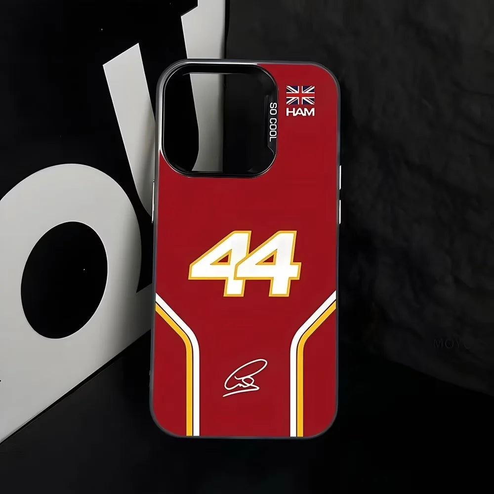 44 L-Lewis Pattern Phone Case For iPhone 17 16 15 14 13 12 11 Pro Xs Max Mini 8 7 Plus XR Air 17e 16e X Acrylic Anti-Drop Cover