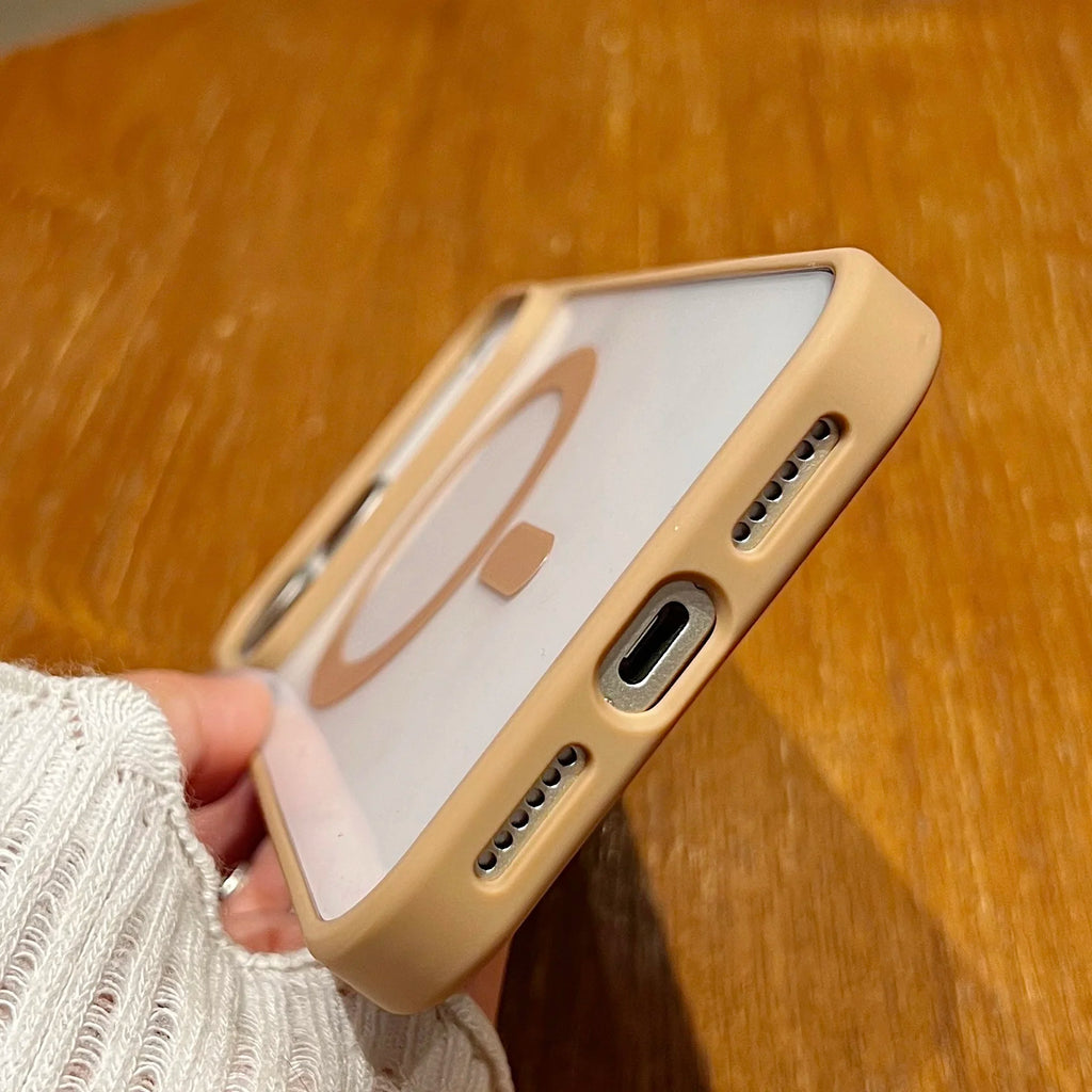 Luxury Shockproof For Magsafe Magnetic Phone Case for iPhone 17 Air 16 15 14 Plus 13 12 Mini 11 Pro XR XS Max Clear Bumper Cover