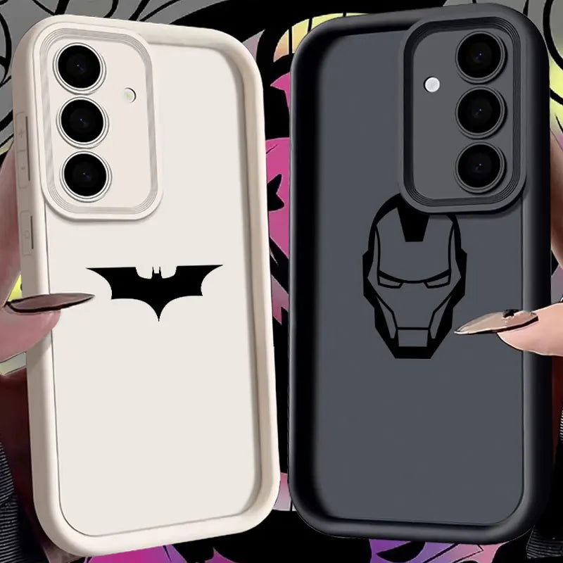 Marvel B-Batmans Ironman Cute Fundas For Samsung Galaxy S26 S25 S24 S23 S22 Plus S21 Ultra S20 FE Case S26Ultra Phone Back Cover