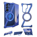 Eary Frame Case for Samsung Galaxy Z Fold 8 7 for Magsafe 360Rotation Magnetic Stand Metal Phone Case Shockproof Protector Cover
