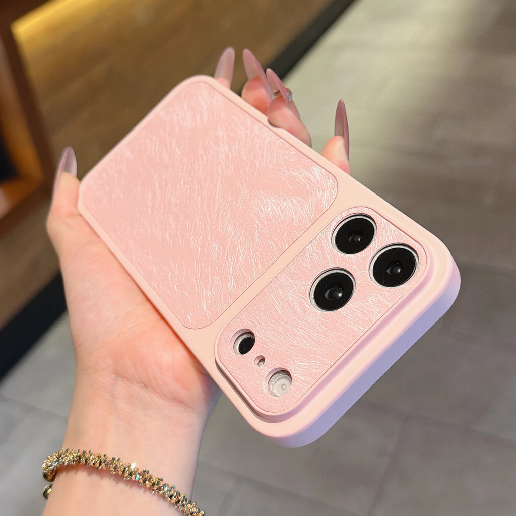 Luxury acrylic shock-absorbing case For iPhone 17 14 13 12 Pro Max 16 15 Plus feather patterned protection back cover