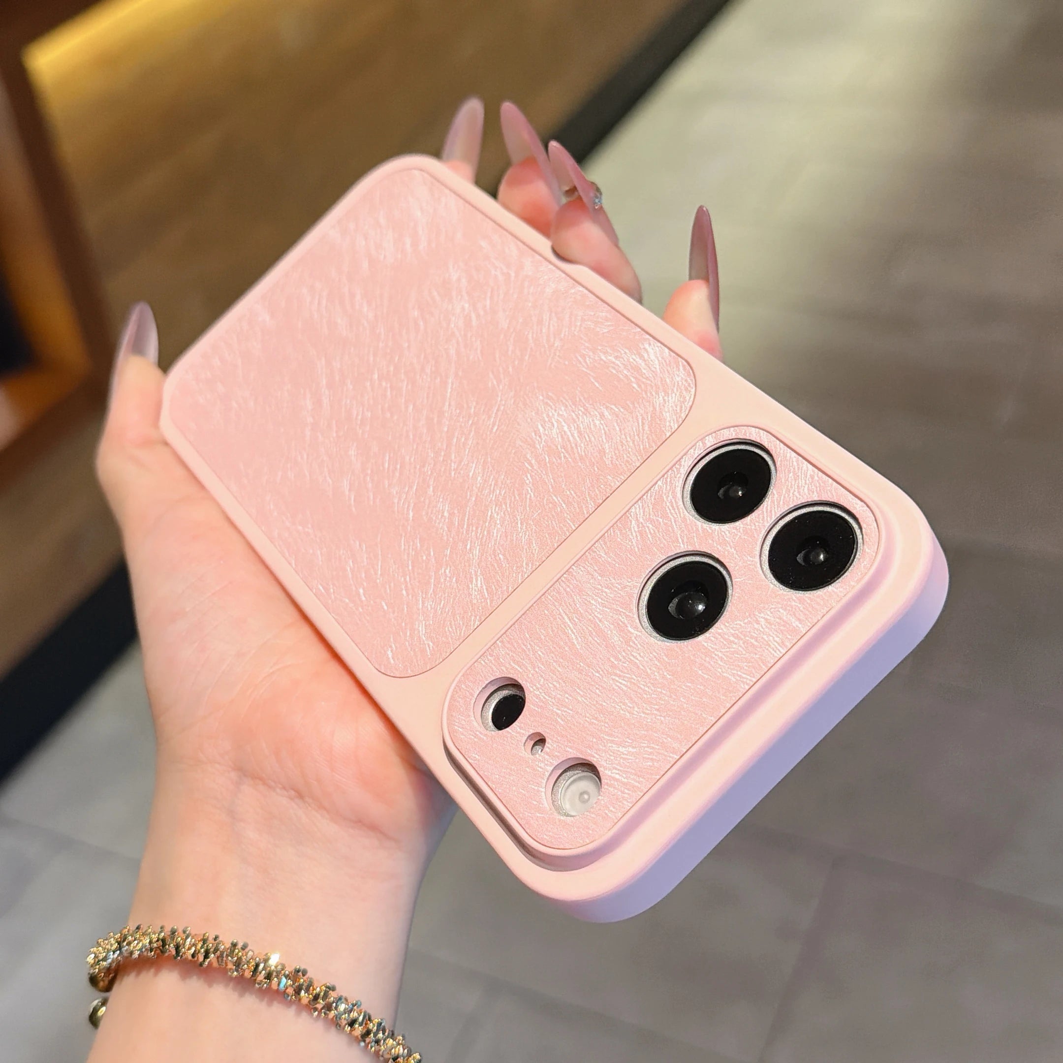 Luxury acrylic shock-absorbing case For iPhone 17 14 13 12 Pro Max 16 15 Plus feather patterned protection back cover