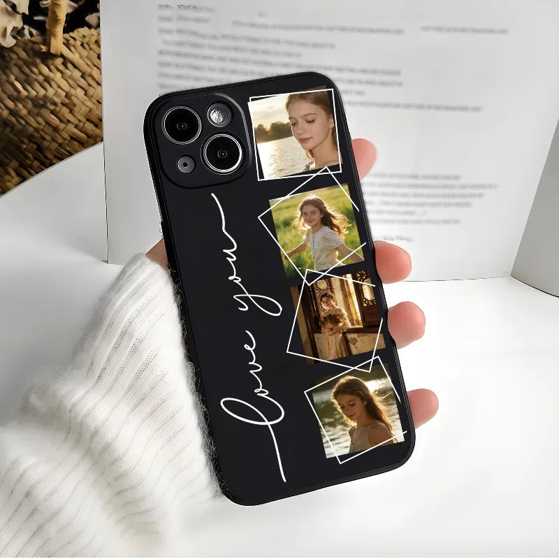 Custom Photos Family Friends Couple Phone Case For iPhone 17 16 15 14 13 12 11 Pro Max Mini 7 8 Plus X XR 17E DIY Picture Cover