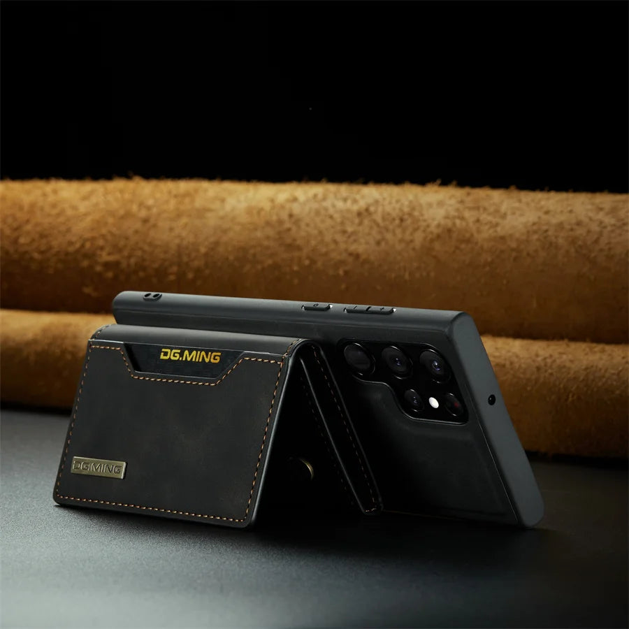 Luxury Magnetic Leather Wallet Case for Samsung Galaxy S26 Ultra S25 S24 S23 S20 S21 S22 Plus Note 20  Money Card Holder Cover