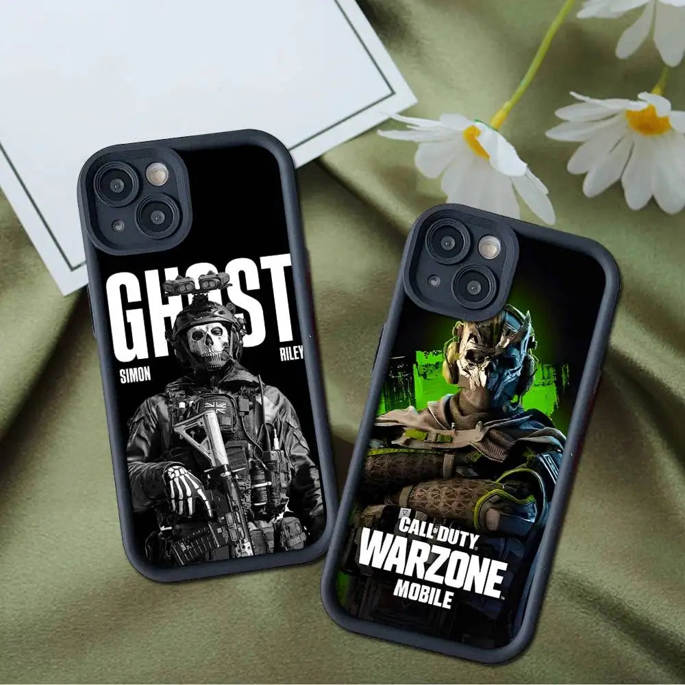 C-COD C-Call Of D-Duty Ghosts Phone Case For iPhone 17 16 15 13 11 12 14 Pro Max Plus Silicone Cover Shell