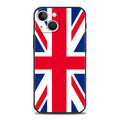 England UK flags Luxury Phone Case For iPhone 13 15 14 12 Mini 11 Pro MAX XR X SE XS 7 8 Plus Silicone Black Protection Cover