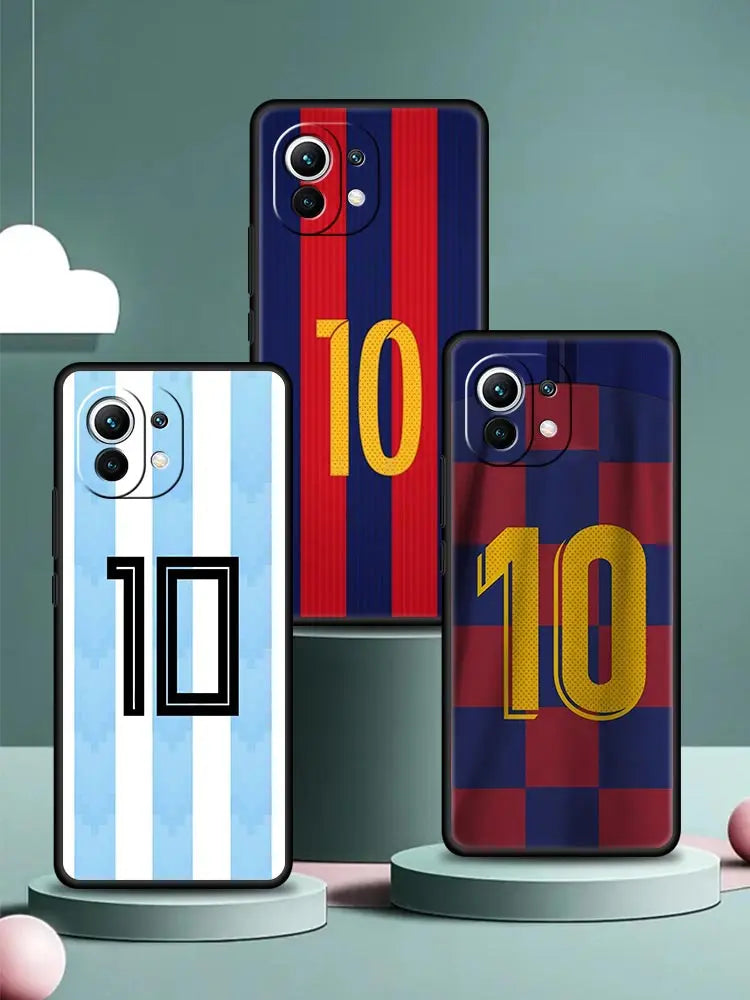 Football 10 Player Phone Case Cover for Xiaomi Mi 17 15 14 13 12 11 Ultra 15T 14T 13T 12T 11T Pro Lite 5G Soft TPU Shell Fundas