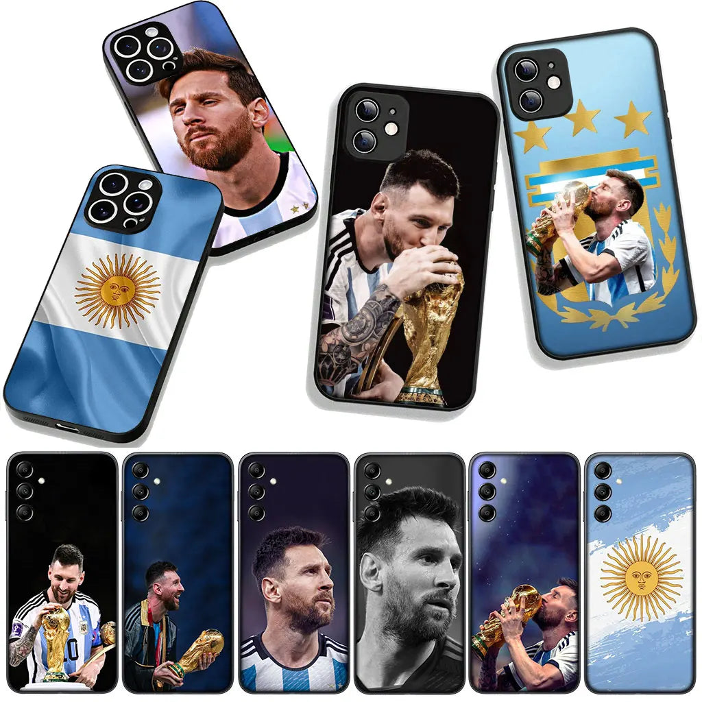 Argentina Flag Football Number 10 Champion Cover for Xiaomi Redmi Note 11 15 9 10 Pro Plus 8 A5 9A 9T 10A 10C 9C NFC 15C 8T Case