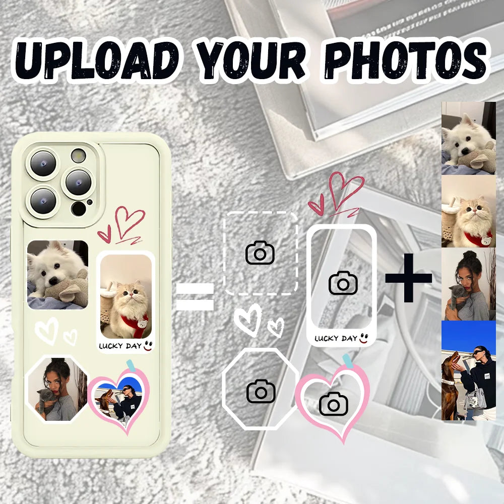 DIY Customized For iPhone 17 16 16e 15 14 13 12 11 Pro Max XS XR 7 8 Plus SE 2020 Your Photo Silicone Phone Case Back Cover
