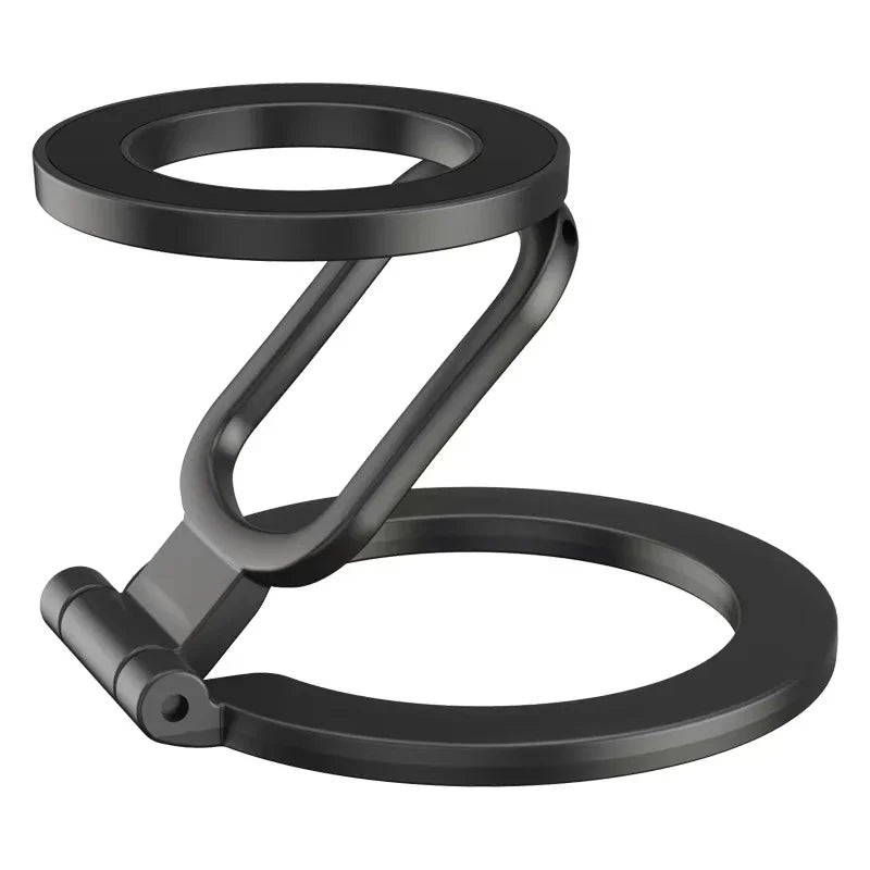2026 Double-Sided For MagSafe Phone Holder for iPhone 17 16 15 Foldable 360° Rotating Stand Strong Magnet & Finger Grip Suppor