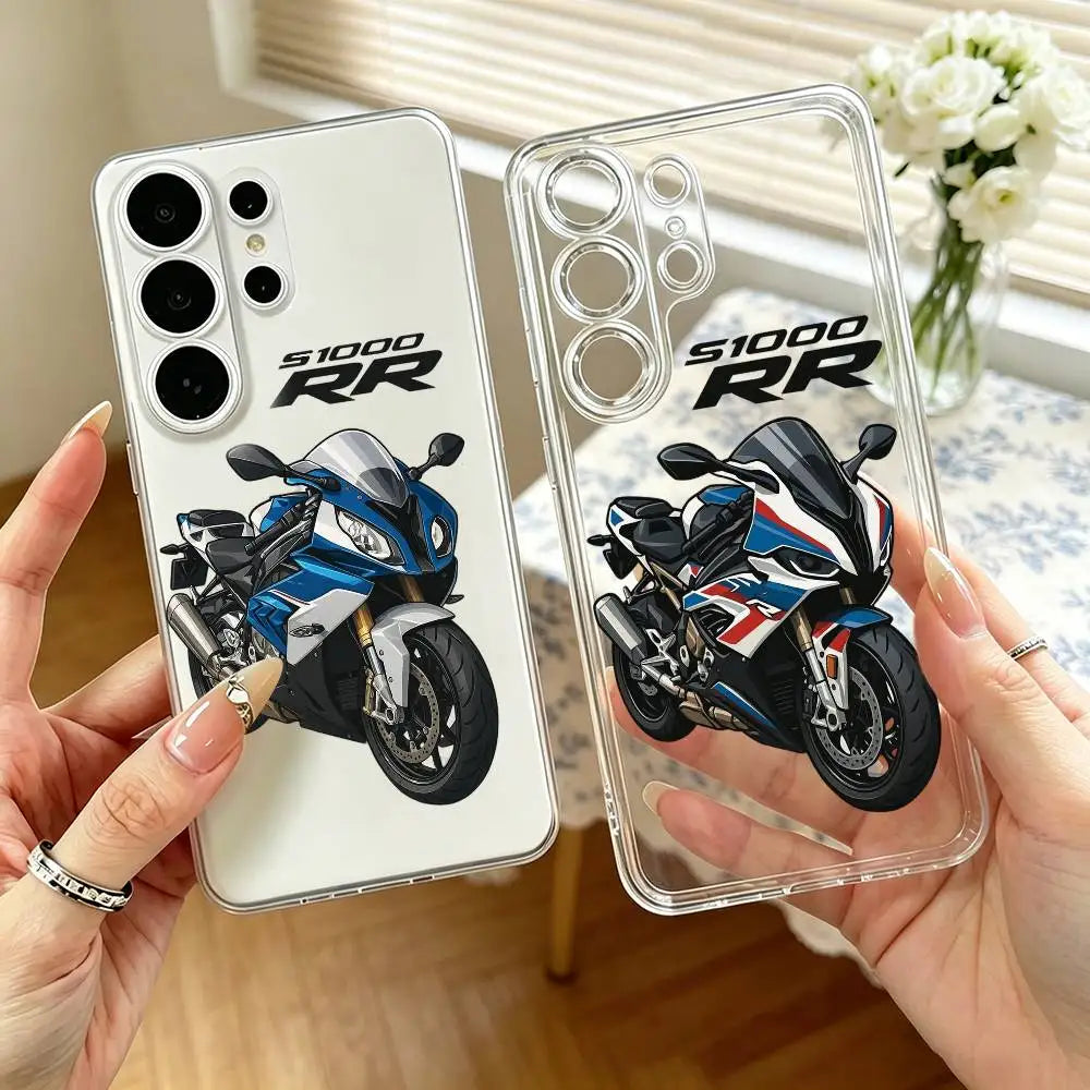 Cool S-s1000rr motorcycle  Phone Case For Samsung S25,S24,S21,S22,S23,S30,Ultra,S20,Plus,Fe,Note,10,9,5G Transparent Cover