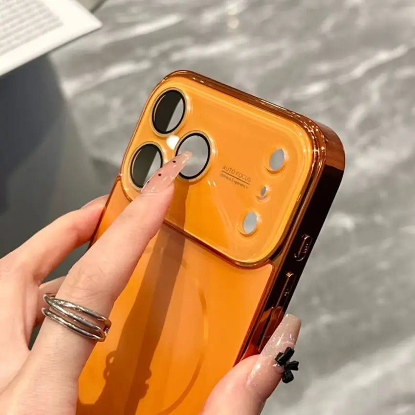 Luxury Plating Matte For Magsafe Wireless Charge Case For iPhone 17 16 15 14 13 Pro Max Magnetic Glass Lens Protection Cover