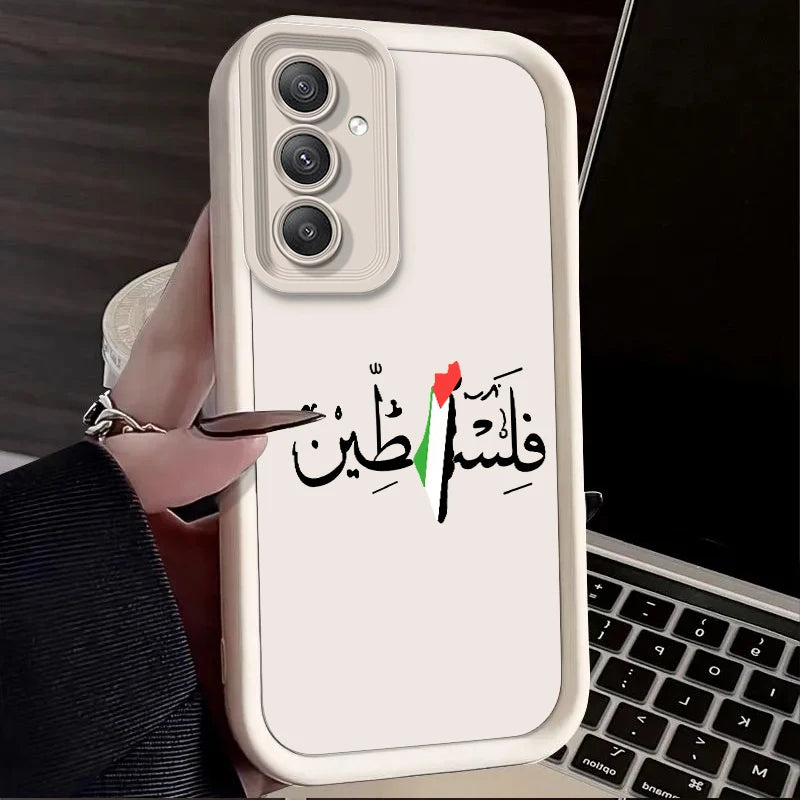 Palestine Flag Phone Case for Samsung Galaxy S24 S23 S22 S21 Ultra Plus S20 FE A55 A54 A53 A52 A52S A51 A50 A50S A35 A34 Cover